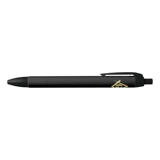 Freemasonry emblem zwarte inkt pen (Bovenkant)