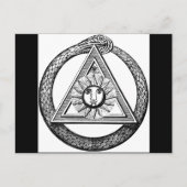 Freemasonry iedereen ziet het symbool Eye Masonic Briefkaart (Voorkant)