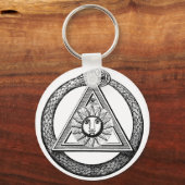 Freemasonry iedereen ziet het symbool Eye Masonic Sleutelhanger (Voorkant)