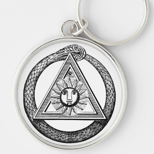 Freemasonry iedereen ziet het symbool Eye Masonic Sleutelhanger (Voorkant)