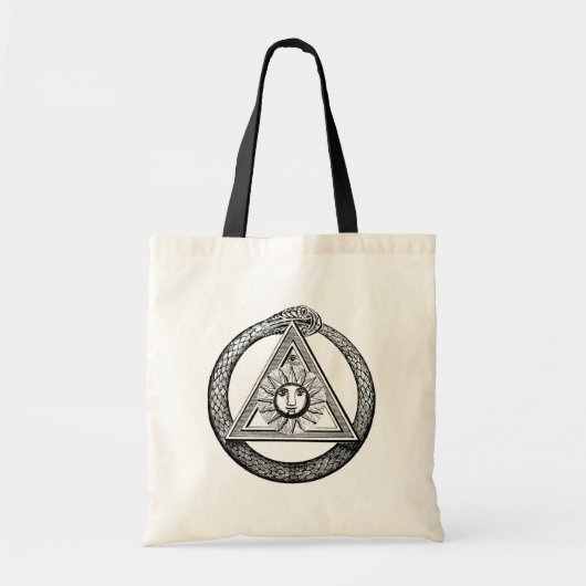 Freemasonry iedereen ziet het symbool Eye Masonic Tote Bag (Voorkant)