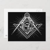 Freemasonry-Masonic-Masonry Briefkaart (Voorkant / Achterkant)