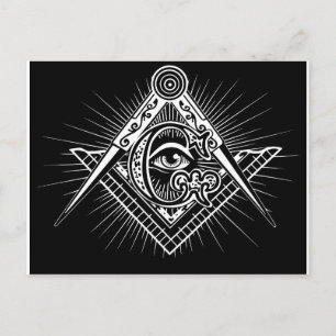 Freemasonry-Masonic-Masonry Briefkaart