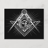 Freemasonry-Masonic-Masonry Briefkaart (Voorkant)