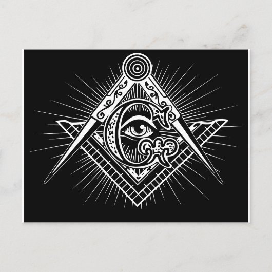 Freemasonry-Masonic-Masonry Briefkaart (Voorkant)