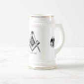 Freemasonry Stein Bierpul (Voorkant rechts)