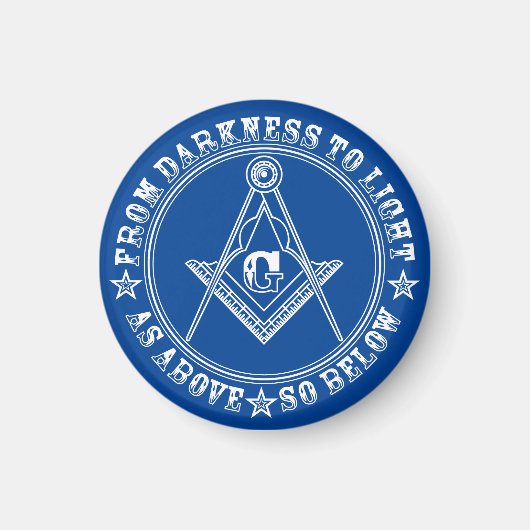 Freemasonry symbol magnet (Voorkant)