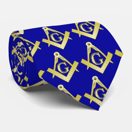 Freemasonry Symbol Stropdas (Opgerold)