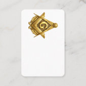 Freemasonry symbol visitekaartje (Voorkant)