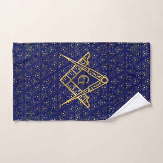 Freemasonry-symbool Square and Compass Bad Handdoek (Handdoek)