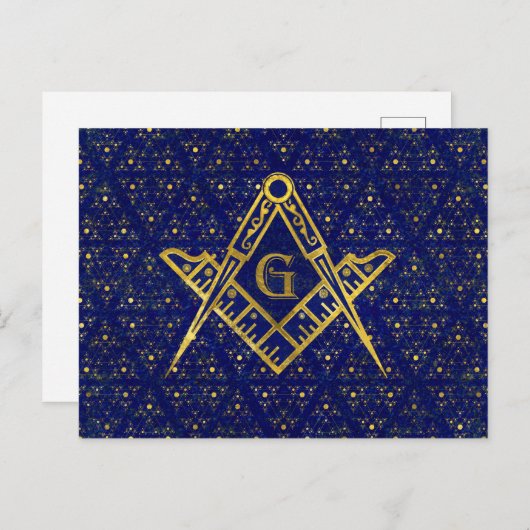 Freemasonry-symbool Square and Compass Briefkaart (Voorkant / Achterkant)
