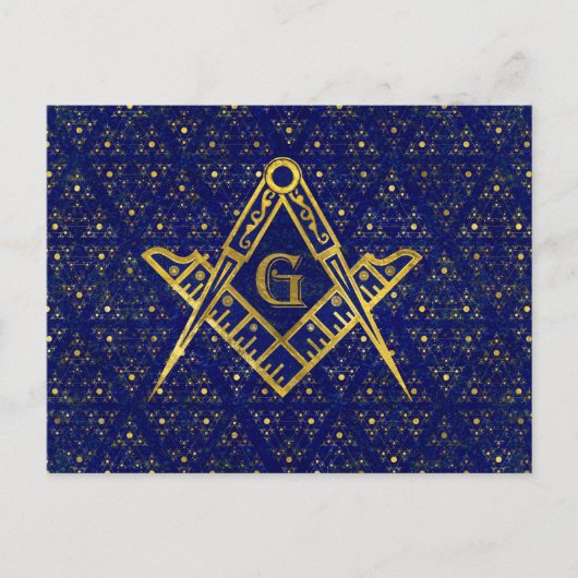 Freemasonry-symbool Square and Compass Briefkaart (Voorkant)