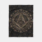 Freemasonry-symbool Square and Compass Fleece Deken (Voorkant)