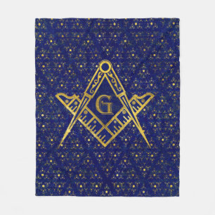 Freemasonry-symbool Square and Compass Fleece Deken