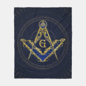 Freemasonry-symbool Square and Compass Fleece Deken (Voorkant)