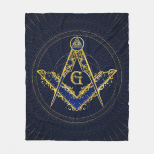 Freemasonry-symbool Square and Compass Fleece Deken