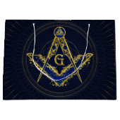 Freemasonry-symbool Square and Compass Groot Cadeauzakje (Voorkant)