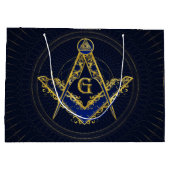 Freemasonry-symbool Square and Compass Groot Cadeauzakje (Achterkant)