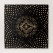 Freemasonry-symbool Square and Compass Legpuzzel (Horizontaal)