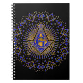 Freemasonry-symbool Square and Compass Notitieboek (Voorkant)