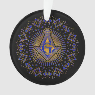 Freemasonry-symbool Square and Compass Ornament