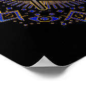 Freemasonry-symbool Square and Compass Poster (Hoek)