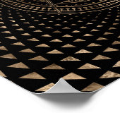 Freemasonry-symbool Square and Compass Poster (Hoek)