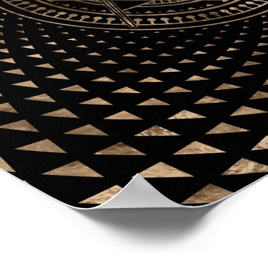 Freemasonry-symbool Square and Compass Poster (Hoek)