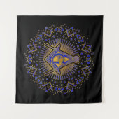 Freemasonry-symbool Square and Compass Wandkleed (Voorkant (horizontaal))