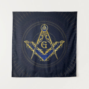 Freemasonry-symbool Square and Compass Wandkleed