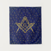 Freemasonry-symbool Square and Compass Wandkleed (Voorkant)