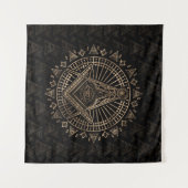 Freemasonry-symbool Square and Compass Wandkleed (Voorkant (horizontaal))