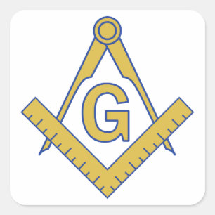 Freemasonry Vierkante Sticker