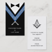 Freemasonry-Visitekaartjes - Aangepaste masonische Visitekaartje (Voorkant / Achterkant)