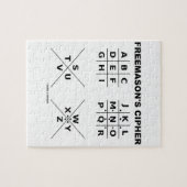 Freemason's Cipher Legpuzzel (Horizontaal)