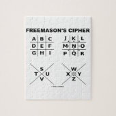 Freemason's Cipher Legpuzzel (Verticaal)