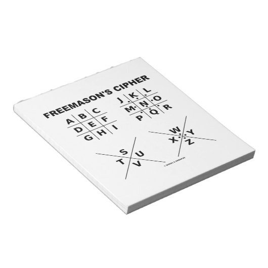 Freemason's Cipher Notitieblok (Schuin)