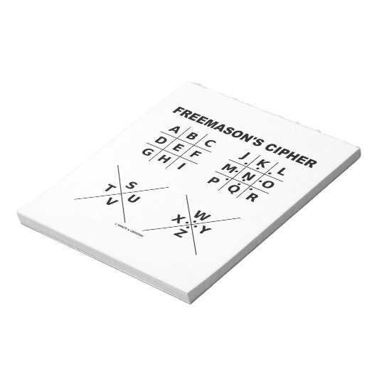 Freemason's Cipher Notitieblok (Linkerzijde)