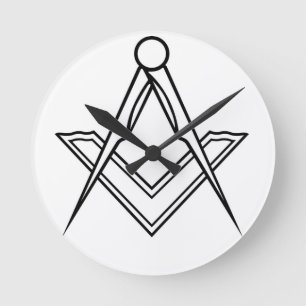 Freemasons Clock Ronde Klok