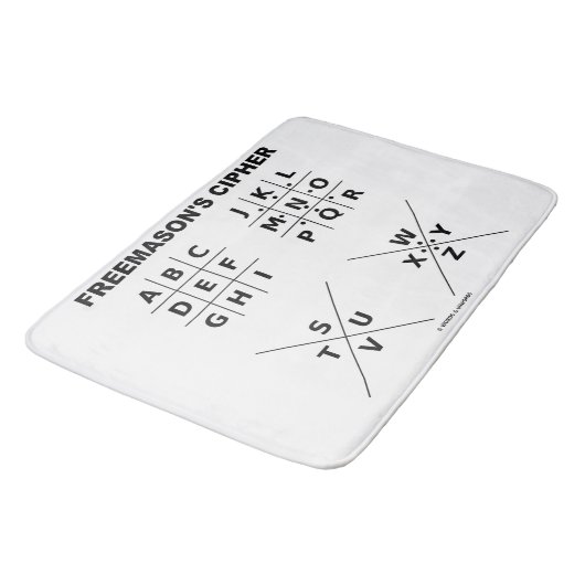 Freemason's Cryptography Deciphering Code Badmat (Gekanteld)