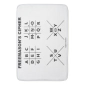 Freemason's Cryptography Deciphering Code Badmat (Voorkant Verticaal)