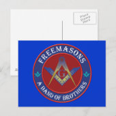 Freemasons, een band van broers briefkaart (Voorkant / Achterkant)