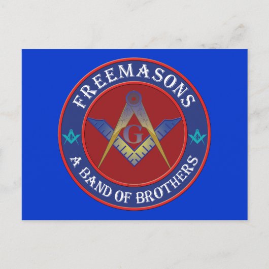 Freemasons, een band van broers briefkaart (Voorkant)