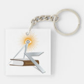 Freemasonsymbolen Sleutelhanger (Achterkant)