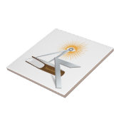 Freemasonsymbolen Tegeltje (Zijkant)