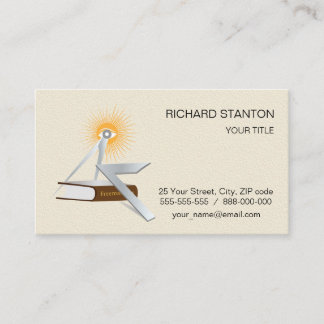 Freemasonsymbolen Visitekaartje