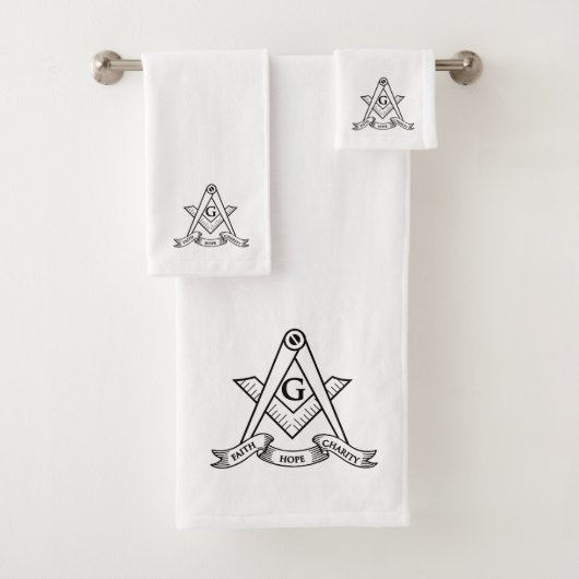 Freemasonsymbool Bad Handdoek (Insitu)