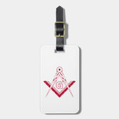 Freemasonsymbool Bagagelabel (Voorkant verticaal)
