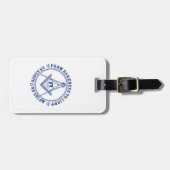 Freemasonsymbool Bagagelabel (Voorkant horizontaal)