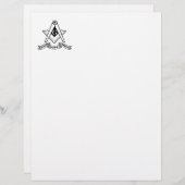 Freemasonsymbool Briefhoofd (Voorkant / Achterkant)